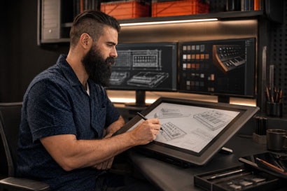Designer at work